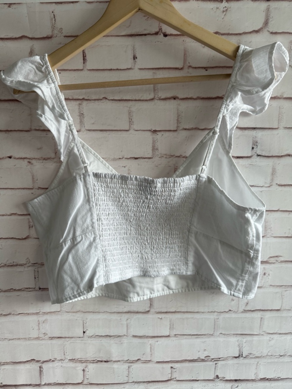 a new day White Ruffle Strap Cotton Bralette Tank - Picture 2 of 5